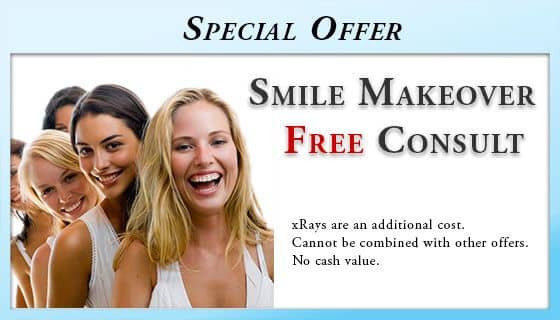 Free Cosmetic dentistry Smile Makeover Consultation - Wilmington, DE Dentist. Free Smile Makeover Consultation - xRays are an additional cost. Cannot be combined with other offers. Cannot be combined with other offers. No cash value.